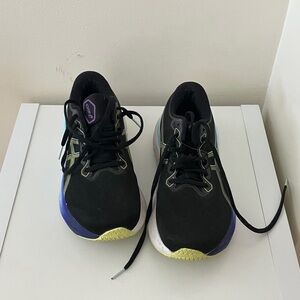 Asics Black and Purple Athletic Shoes